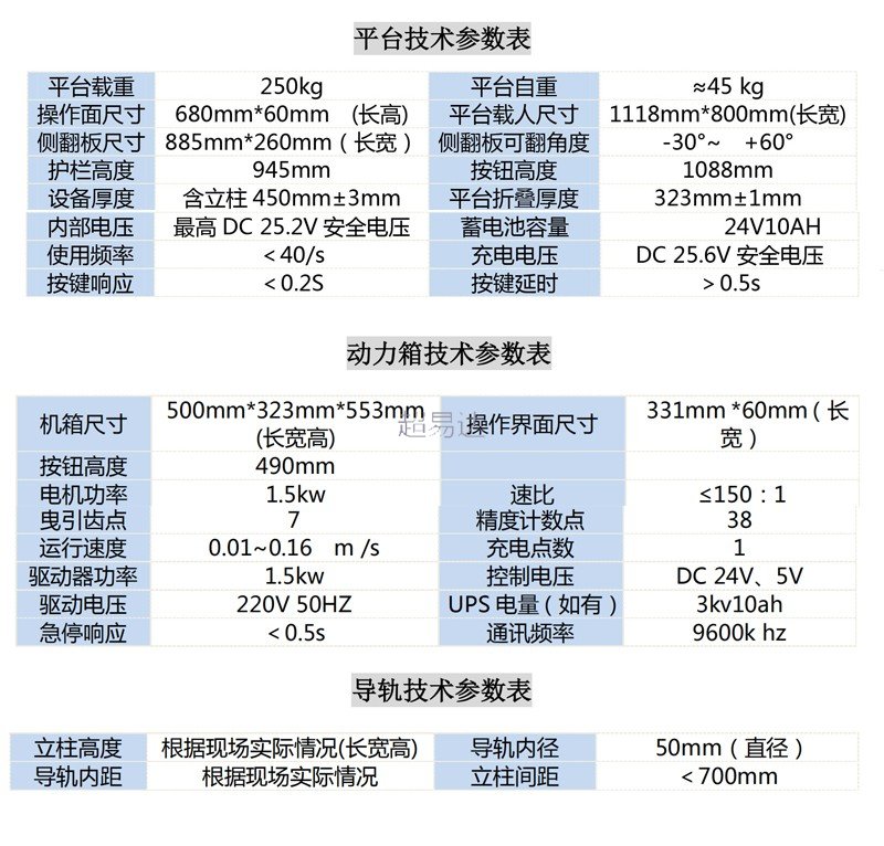 斜掛升降平臺